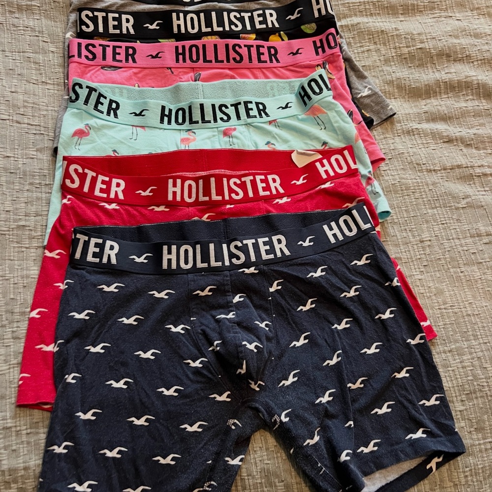 Hollister Kids Boxer Briefs - Navy, Red, Mint, Pink, Gray